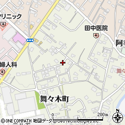 静岡県富士宮市舞々木町周辺の地図
