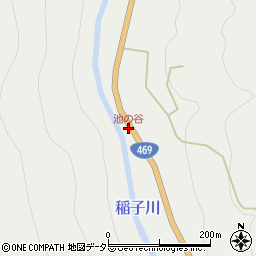 池の谷周辺の地図