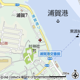 浦賀モータース周辺の地図