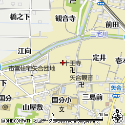 愛知県稲沢市矢合町紺屋浦周辺の地図