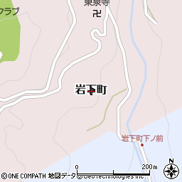 愛知県豊田市岩下町周辺の地図