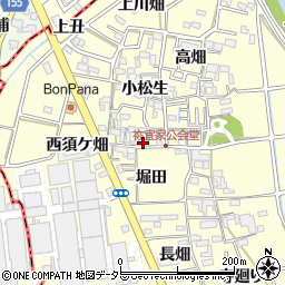愛知県清須市春日小松生23周辺の地図