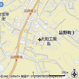 加茂鉄工合資会社　品野工場周辺の地図