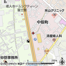 静岡県富士宮市中原町268周辺の地図