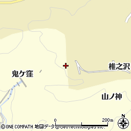 愛知県豊田市三箇町鬼ケ窪周辺の地図