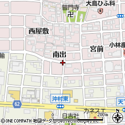 愛知県北名古屋市西之保南出周辺の地図