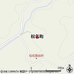 愛知県豊田市松名町周辺の地図