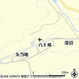愛知県豊田市三箇町（北洞）周辺の地図