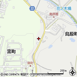 愛知県瀬戸市鳥原町43周辺の地図