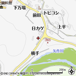愛知県豊田市浅谷町日カゲ周辺の地図
