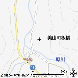 京都府南丹市美山町板橋（上ノ山）周辺の地図