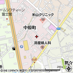 静岡県富士宮市中原町214周辺の地図