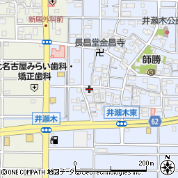 愛知県北名古屋市井瀬木居屋敷1180周辺の地図