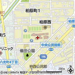春日井市役所中央公民館　教育研究所周辺の地図