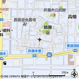 愛知県北名古屋市井瀬木居屋敷周辺の地図