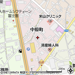 静岡県富士宮市中原町201周辺の地図