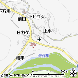 愛知県豊田市浅谷町槙ノ下周辺の地図