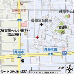 愛知県北名古屋市井瀬木鴨65-4周辺の地図