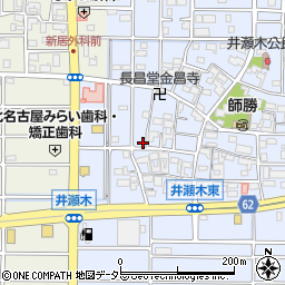 愛知県北名古屋市井瀬木鴨65-4周辺の地図