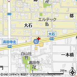 愛知県北名古屋市片場大石83周辺の地図