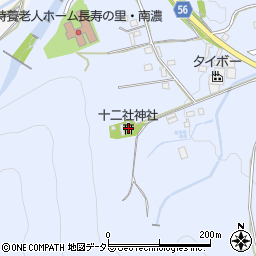 十二社神社周辺の地図
