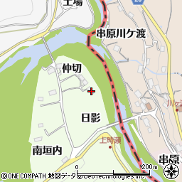 愛知県豊田市時瀬町日影周辺の地図