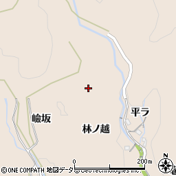 愛知県豊田市白川町林ノ越周辺の地図