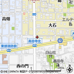 愛知県北名古屋市片場大石74周辺の地図
