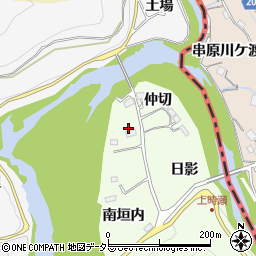 愛知県豊田市時瀬町仲切5周辺の地図