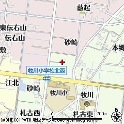 愛知県稲沢市祖父江町両寺内札古西周辺の地図