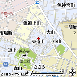 愛知県稲沢市片原一色町東道上44周辺の地図