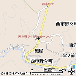 愛知県豊田市西市野々町平成周辺の地図