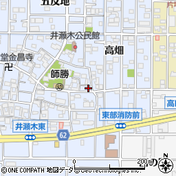 愛知県北名古屋市井瀬木居屋敷1073周辺の地図