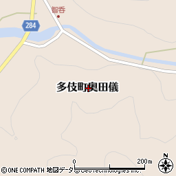 島根県出雲市多伎町奥田儀周辺の地図