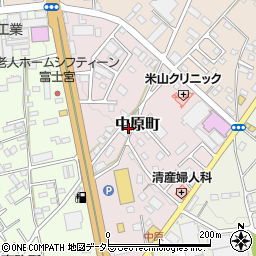 静岡県富士宮市中原町197周辺の地図