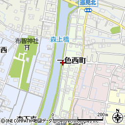 愛知県稲沢市片原一色町（庚申）周辺の地図