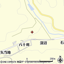 愛知県豊田市三箇町堅坂周辺の地図