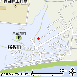 愛知県春日井市桜佐町周辺の地図