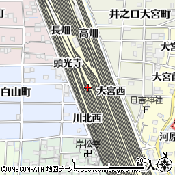 愛知県稲沢市井之口町正角寺周辺の地図