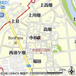 愛知県清須市春日小松生51周辺の地図