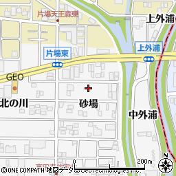 愛知県北名古屋市高田寺砂場周辺の地図