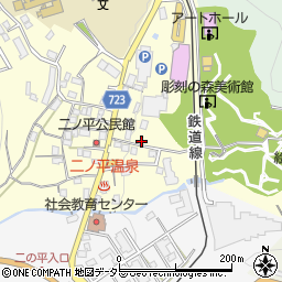 神奈川県足柄下郡箱根町二ノ平1065-2周辺の地図