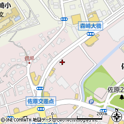 神奈川日産自動車株式会社　横須賀佐原店サービス工場周辺の地図