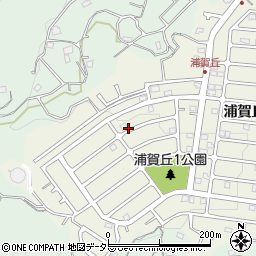 神奈川県横須賀市浦賀丘1丁目周辺の地図
