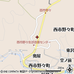 愛知県豊田市西市野々町石堂周辺の地図