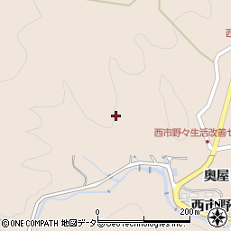 愛知県豊田市西市野々町西井ノ向周辺の地図