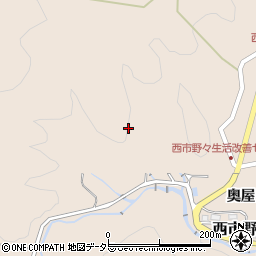 愛知県豊田市西市野々町（西井ノ向）周辺の地図
