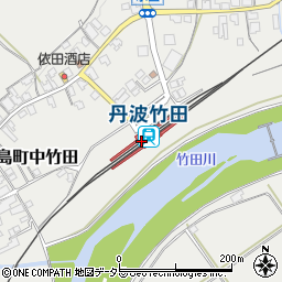 丹波竹田駅周辺の地図