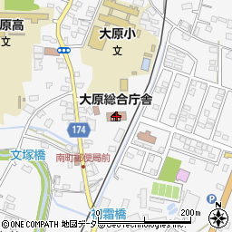 大原総合庁舎周辺の地図