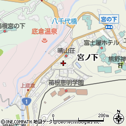 箱根神社周辺の地図